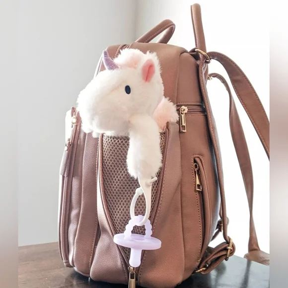 Designer Luxury Diaper Bag (Mauve Pink 💖) FULL SIZE - Picture 9 of 12